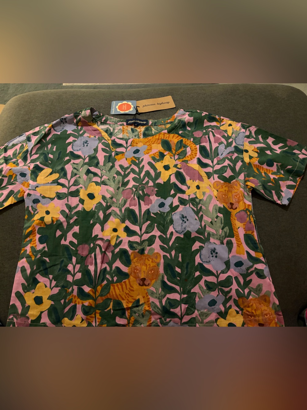 Princess Highway Tiger Hideaway Top NWT